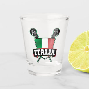 Italy Flag Italia Lacrosse Shot Glass