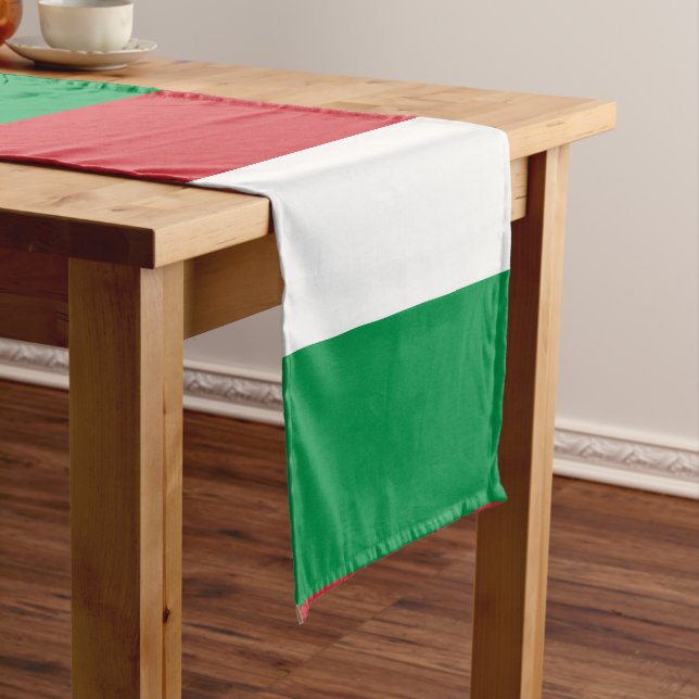 Italy Flag Italian Patriotic Short Table Runner (In Situ)