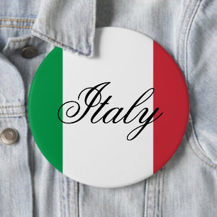 Italy Flag Italian Pride Europe Country 6 Cm Round Badge