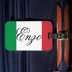 Italy Flag Italian Pride Europe Country Luggage Tag