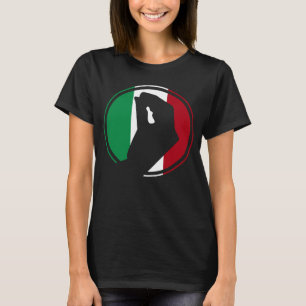 Italy Flag Italian Roots Humour Italian Hand Gest T-Shirt