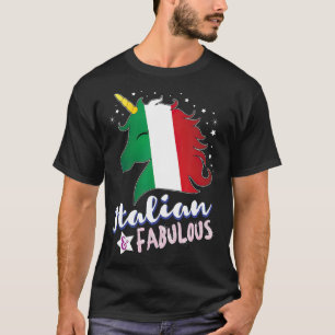 Italy Flag Italian Unicorn T-Shirt