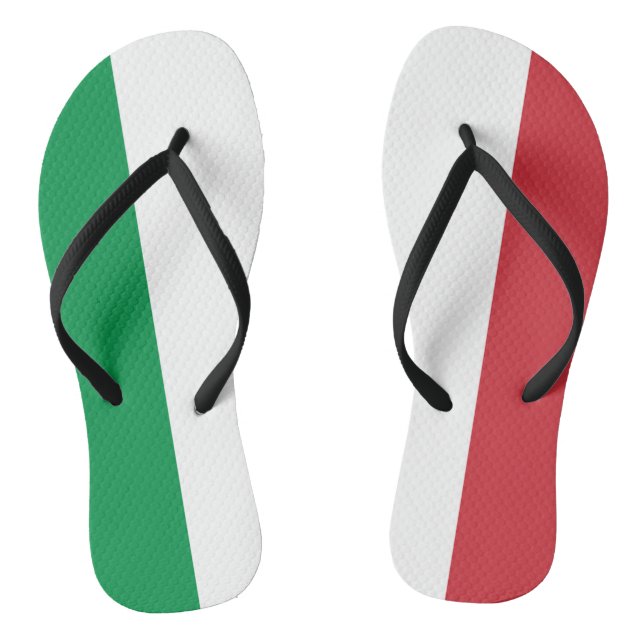 Italy flag jandals (Footbed)