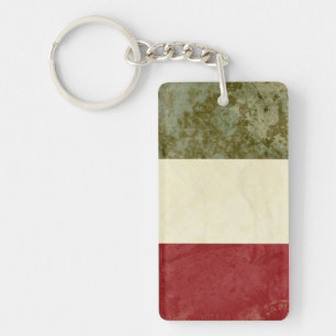 Italy Flag Key Chain Souvenir