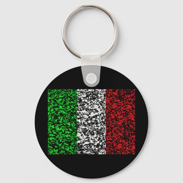 Italy - Flag Key Ring (Front)