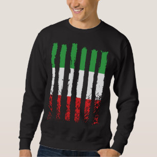 Italy flag love proud Italian people BACKPRINT Sweatshirt