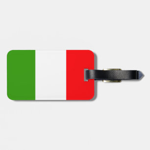 Italy flag luggage tag