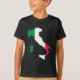 Italy Flag Map T-Shirt