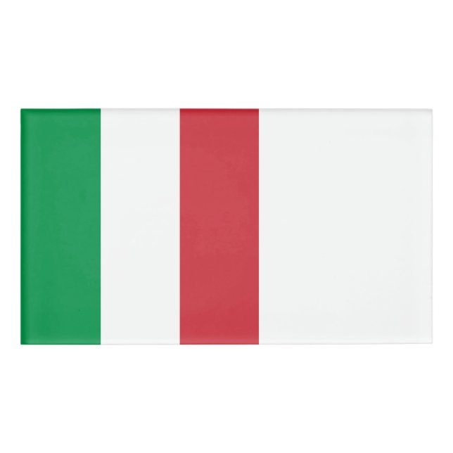 Italy Flag Name Tag (Front)