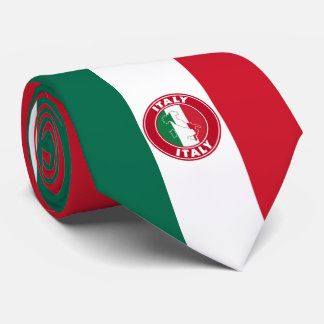 Italy Flag Neck Tie, Stylish Italian Flag Tie. Tie