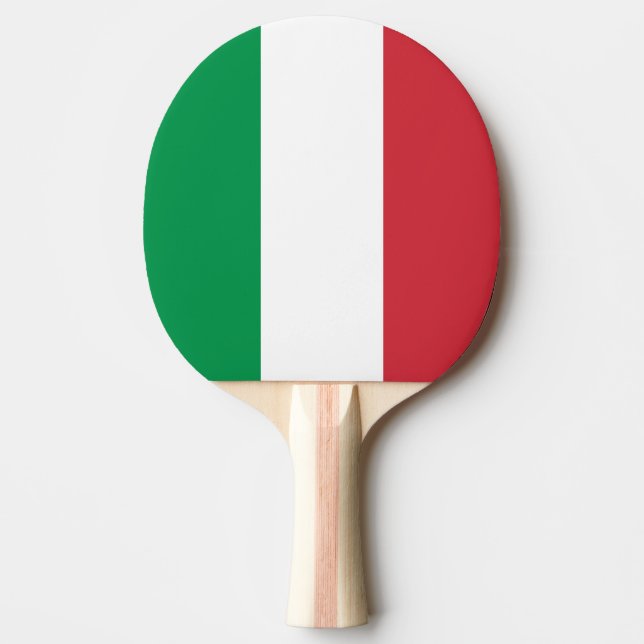 Italy Flag Ping Pong Paddle (Front)