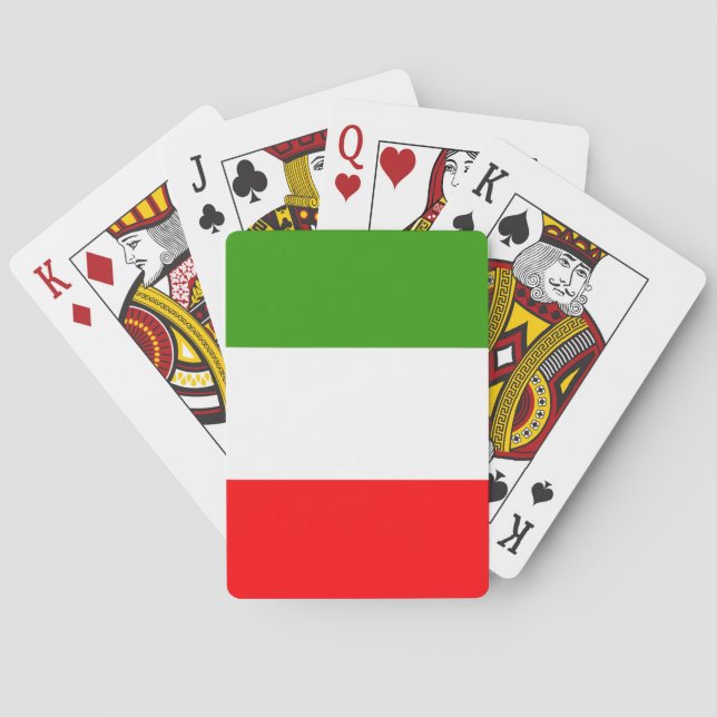 Italy flag playing cards (Back)