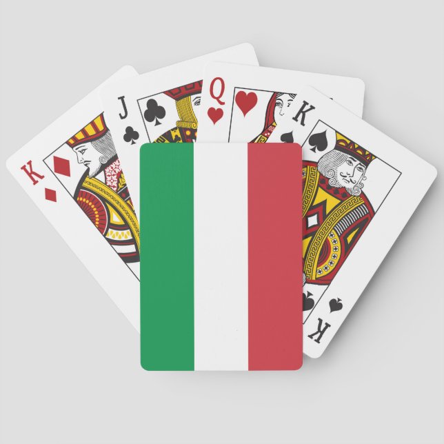 Italy Flag Playing Cards (Back)