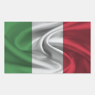 Italy Flag Rectangular Sticker