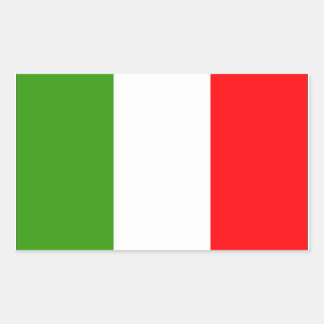 Italy Flag Rectangular Sticker