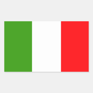 Italy flag rectangular sticker