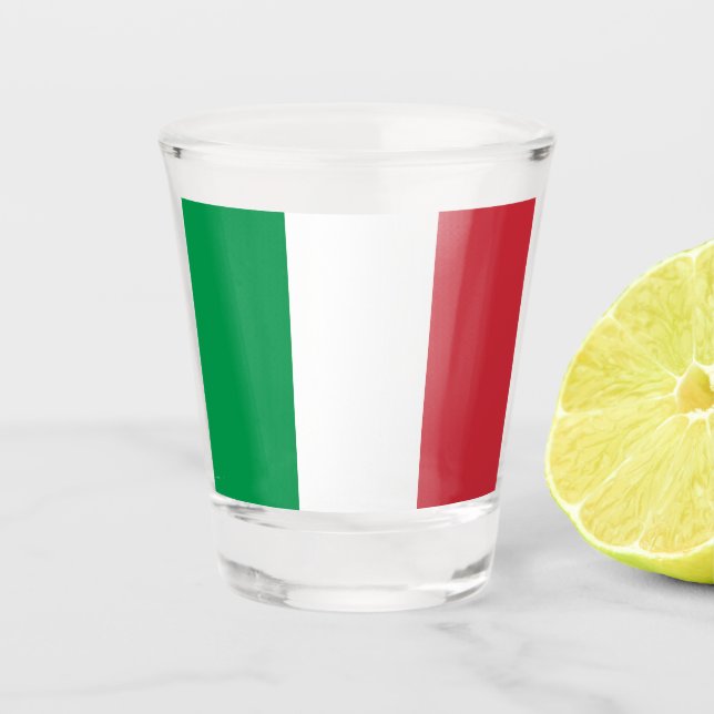 Italy Flag Shot Glass (Front)