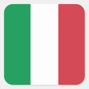 Italy Flag Square Sticker