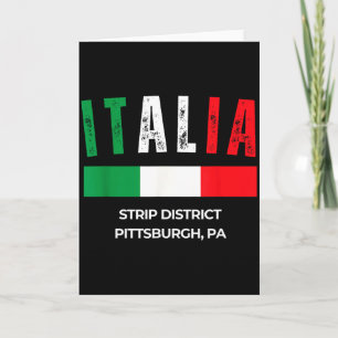 Italy Flag Strip District Pittsburgh Pa Card