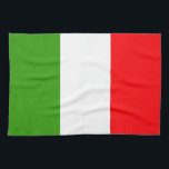 Italy Flag Tea Towel<br><div class="desc">Original flag design looks like it was painted on! Commemorate your world travels, celebrate your heritage or show everyone how much you love your home! This image is available on a variety of products. Check out all of our other designs at http://www.zazzle.com/zipperedflags Do you have a request or questions? Contact...</div>