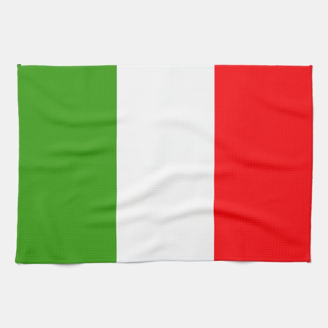 Italy Flag Tea Towel (Horizontal)