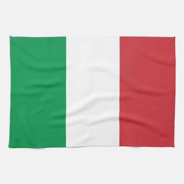 Italy Flag Tea Towel (Horizontal)