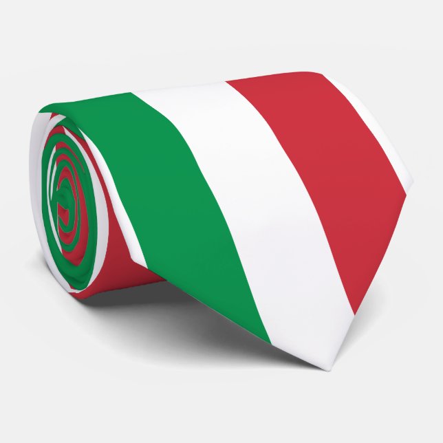 Italy Flag Tie (Rolled)