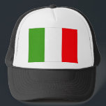 Italy flag trucker hat<br><div class="desc">Flag of Italy</div>