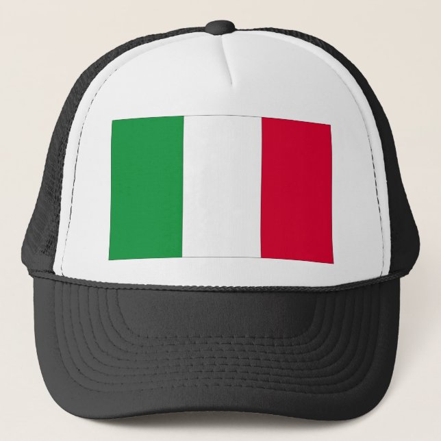 Italy Flag Trucker Hat (Front)