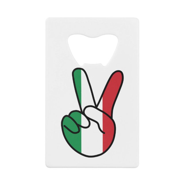Italy Flag V Sign (Front)
