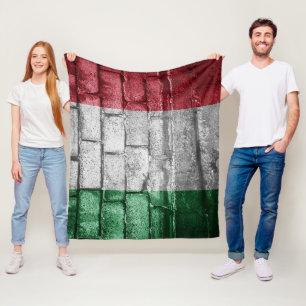 Italy flag wall fleece blanket