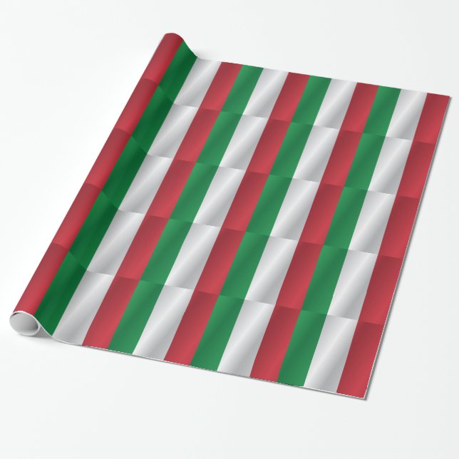 Italy flag wrapping paper (Unrolled)