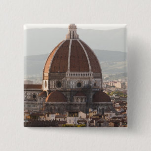 Italy, Florence, Dome of Duomo cathedral 15 Cm Square Badge