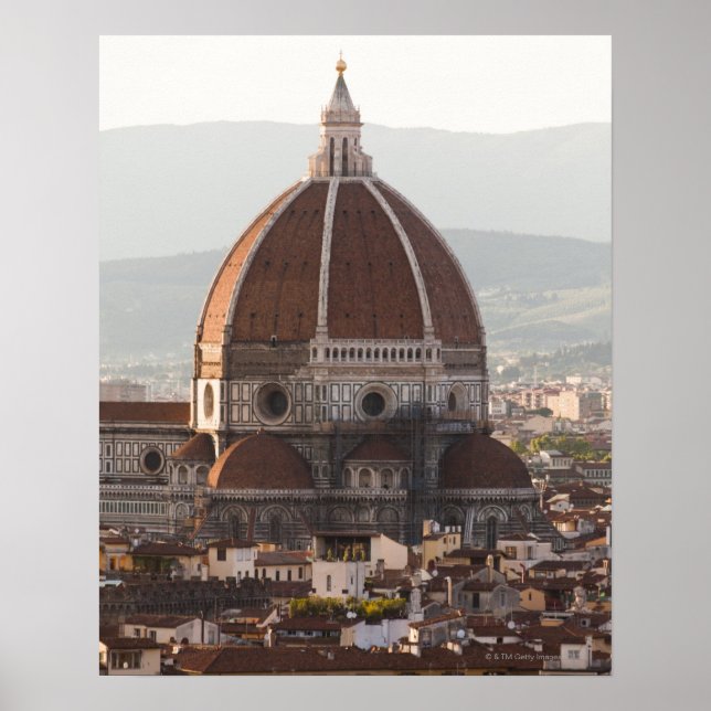 Italy, Florence, Dome of Duomo cathedral Poster (Front)