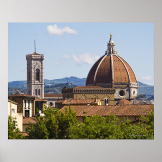 Italy, Florence, View of Florence Cathedral Poster