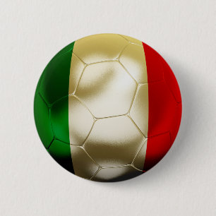 Italy Football 6 Cm Round Badge