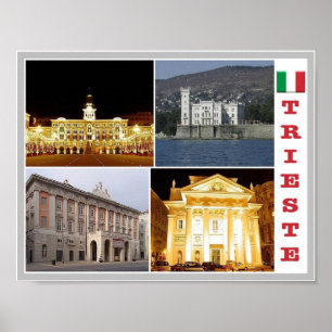 Italy - Friuli Venice Giulia - Trieste - Mosaic - Poster