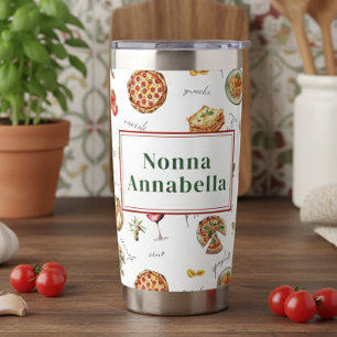 Italy Fun Food Chef Colorful Insulated Tumbler