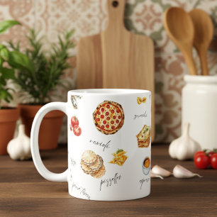 Italy Fun Food Chef Colourful Coffee Mug