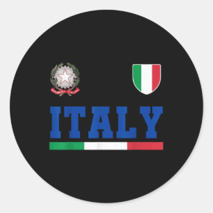 Italy Gift Flag Italy Vintage Italia Italiano Ital Classic Round Sticker