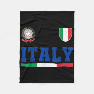 Italy Gift Flag Italy Vintage Italia Italiano Ital Fleece Blanket