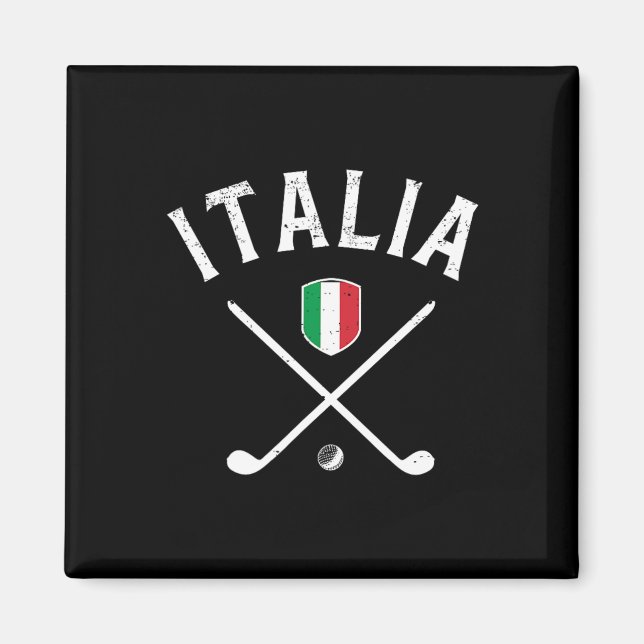 Italy Golf - Italian Flag Golf Tee  Magnet (Front)