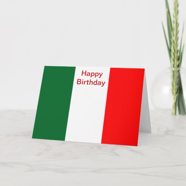 Italy happy birthday card (Front)