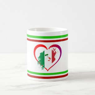 Italy heart coffee mug