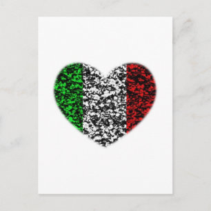 Italy Heart Postcard