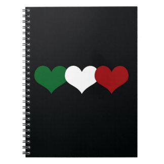 Italy Heart Spiral Notebook