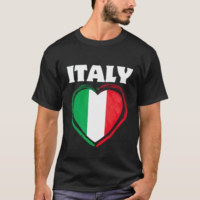 Italy Heart T-Shirt (Front)