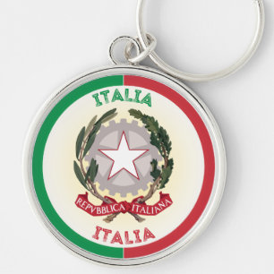 Italy Heritage Emblem Key Ring