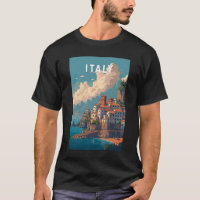 Italy Illustration Travel Art Vintage
