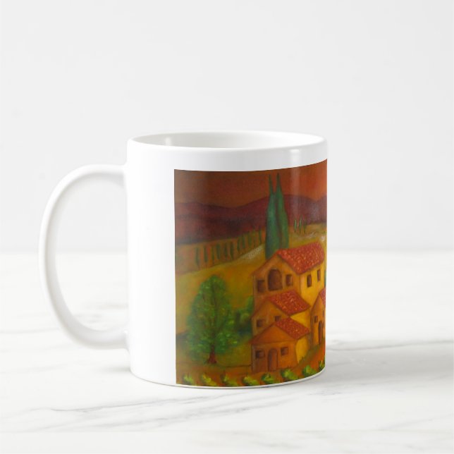 Italy, In Chianti, Hilltown Coffee Mug (Left)